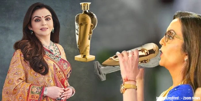 Nita Ambani bebe el agua más cara del mundo